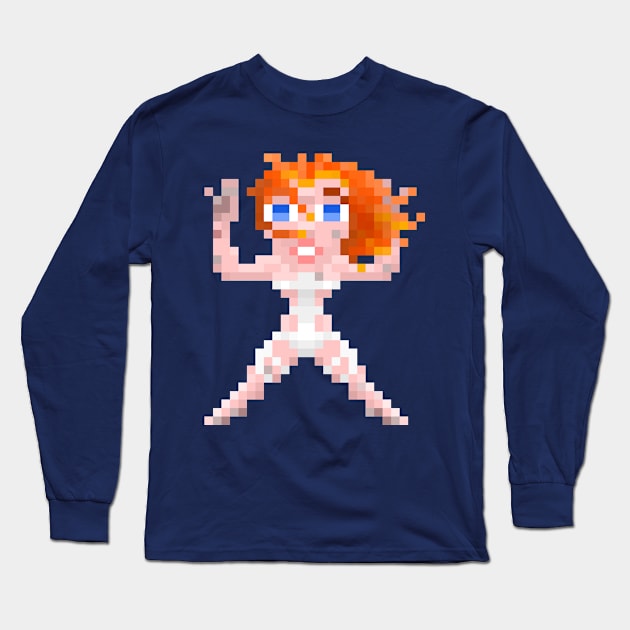 16-Bits Leeloo Long Sleeve T-Shirt by badpun